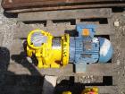 Used Kontro Centrifugal Pump, Model GTA1X1X5, 316 Stainless steel. Rated 25 gallons per minute at 31' head at -40 to 400 deg F at 275 psi at 3500 rpm. 1'' inlet/outlet. Impeller diameter 3.5''. Drive...