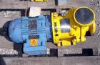 Used Kontro Centrifugal Pump, Model GTA1X1X5, 316 Stainless steel. Rated 25 gallons per minute at 31' head at -40 to 400 deg F at 275 psi at 3500 rpm. 1'' inlet/outlet. Impeller diameter 3.5''. Drive...