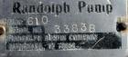 Used- Randolph Peristaltic Hose Pump, Model 610, Aluminum Housing. Two (2) tube sizes. 1/2