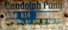 Used Randolph Peristaltic Hose Pump, Model 610, Aluminum Housing. Two (2) tube sizes. 1/2