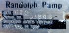 Used Randolph Peristaltic Hose Pump, Model 610 (Aluminum housing)