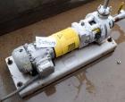 Used Sulzer CPT Chemical Centrifugal Pump, Model CPT12-1-LF, Stainless Steel. Rated 5 gallons per minute at 85 head at 1770 rpm. Driven by a 1.5hp, 3/60/208-230/460 volt, 1740 rpm motor. Serial# 1001...