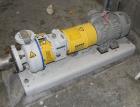 Used Sulzer CPT Chemical Centrifugal Pump, Model CPT12-1B, Stainless Steel. Rated 50 gallons per minute at 55 head at 1770 rpm. Driven by a 3hp, 3/60/208-230/460 volt, 3505 rpm motor. Serial# 1001190...