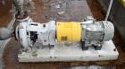 Used Sulzer CPT Chemical Centrifugal Pump, Model CPT22-2, Stainless Steel. Rated 300 gallons per minute at 55 head at 1770 rpm. Driven by a 7.5hp, 3/60/208-230/460 volt, 1765 rpm motor. Serial# 10011...