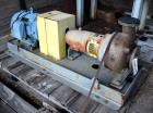 Unused- Toyo Centrifugal Pump, Model DEH-72-80-PF4-CD4-D#, Stainless Steel. Rated 200 gallons per minute at 126’ head at 1660 rpm. 4” Inlet, 3” outlet, impeller diameter 11.1”, maximum solid size 1.2...