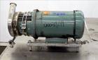 Used Tri-Clover Centrifugal Pump, Model C216MDG18T-S, 316 Stainless Steel. Approximate 80 gallons per minute at 100' head. 2