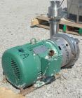 Used Tri-Clover Centrifugal Pump, model C439MDG21TA-S, 316 stainless steel. Approximately 400 gallons per minute at 250' head. 4