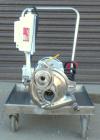 Used Waukesha Centrifugal Pump, Model 2065, 316 Stainless Steel. Rated maximum 400 gallons per minute at 35 feet head. Approximate 6