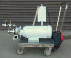 Used Waukesha Centrifugal Pump, Model 2065, 316 Stainless Steel. Rated maximum 400 gallons per minute at 35 feet head. Approximate 6