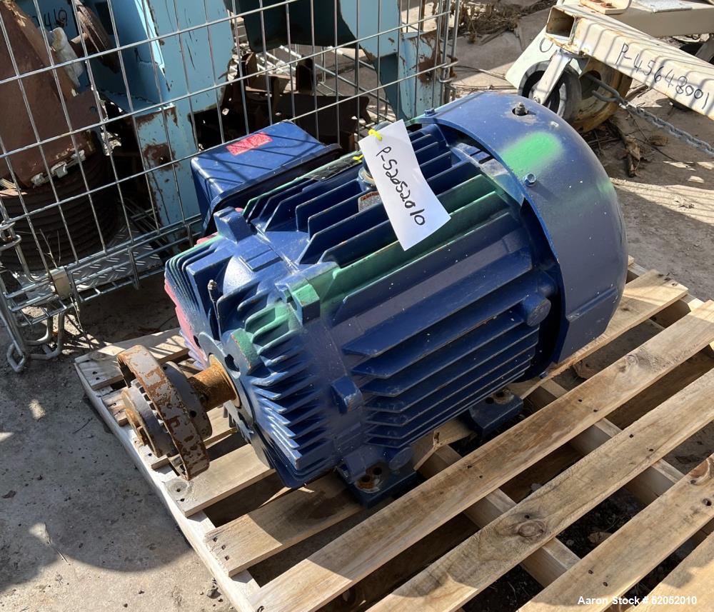 Used- Somarakis Liquid Ring Vacuum Pump, Size 1414.3, Carbon Steel. Approximate 400 to 750 cfm. Driven by a 50hp 3/60/460v 1...