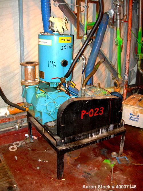 Used Used: Kinney vacuum pump, model KDH-130. 134 CFM. Driven by a 7.5 hp,3/60/230/460 volt, 1745 rpm xp motor. Includes tank.