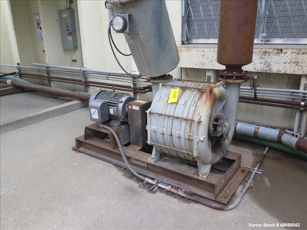 Used National Turbine Vacuum Pump Skid with 30 HP motor