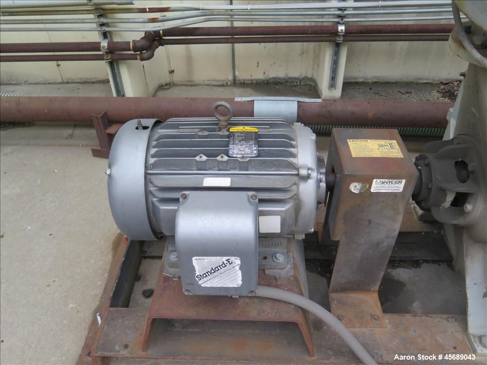 Used National Turbine Vacuum Pump Skid with 30 HP motor