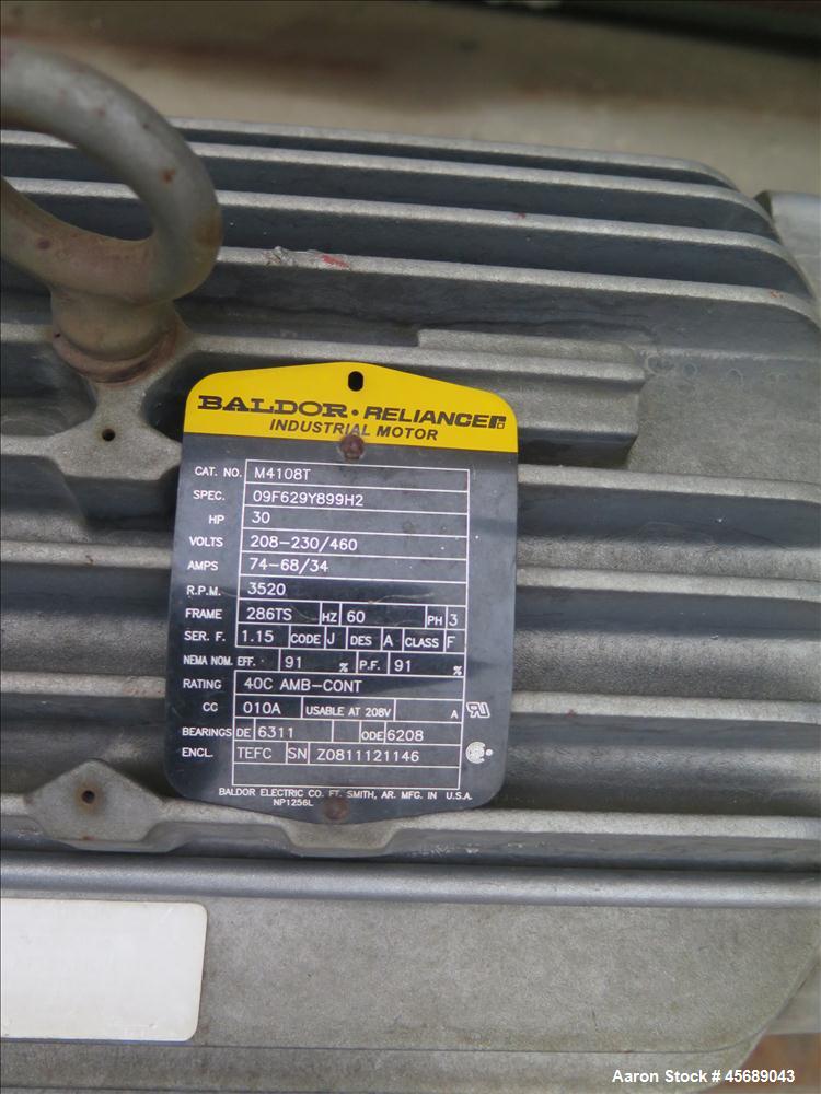 Used National Turbine Vacuum Pump Skid with 30 HP motor
