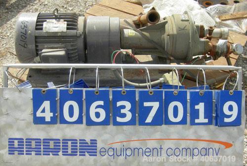Used Nash Liquid Ring Vacuum Pump, size AHF-80, 316 stainless steel. Approximate capacity 72 cfm at 15" to 20" H.G. Approximate 2" inlet/outlet. Driven by a 7 1/2 hp, 3/60/230/460 volt, 1755 rpm moto...