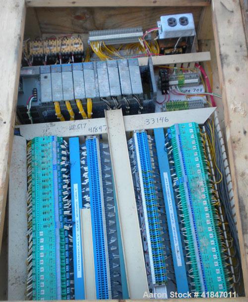 Used Apovac Vacuum System consisting of: (1) Vacuum pump, driven by a 30 hp motor. (1) Industrial Piping heat exchanger, (1) Industrial Piping pressure tank, and a control panel. Mounted on a carbon ...