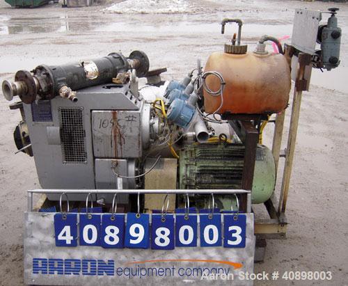 Used Busch Huckepack Two Stage Rotary Vane Vacuum Pump, Model 433:013