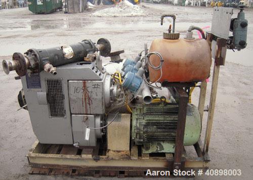 Used Busch Huckepack Two Stage Rotary Vane Vacuum Pump, Model 433:013
