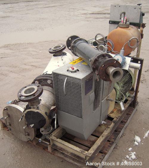 Used Busch Huckepack Two Stage Rotary Vane Vacuum Pump, Model 433:013