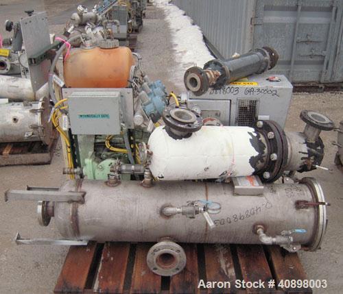 Used Busch Huckepack Two Stage Rotary Vane Vacuum Pump, Model 433:013