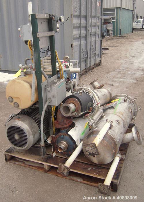 Used Busch Huckepack Two Stage Rotary Vane Vacuum Pump, Model 433:013