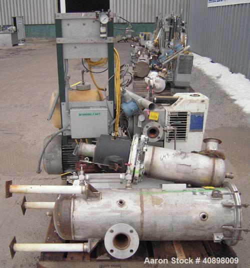 Used Busch Huckepack Two Stage Rotary Vane Vacuum Pump, Model 433:013