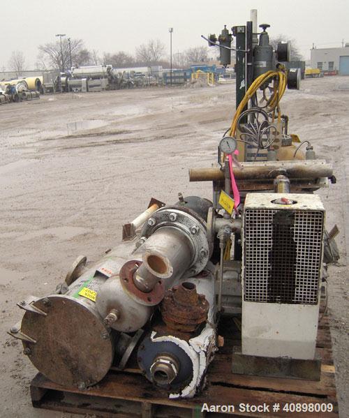 Used Busch Huckepack Two Stage Rotary Vane Vacuum Pump, Model 433:013