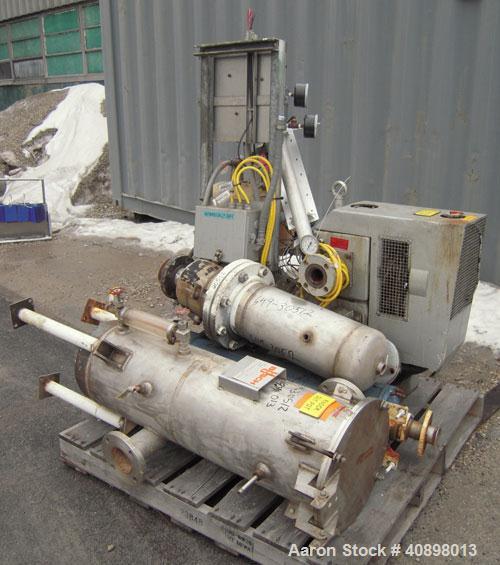 Used- Busch Huckepack Two Stage Rotary Vane Vacuum Pump, Model 433:014. Rated 176 cfm at .5 Torr, with a 15 hp, 3/60/460 vol...