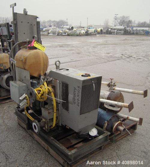 Used Busch Huckepack Two Stage Rotary Vane Vacuum Pump, Model 433:014