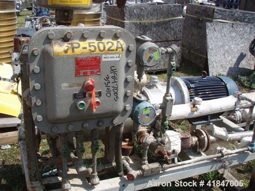 Used Busch Single Stage Cobra Dry Screw Vacuum Pump, Model AC0400FBT6.000B, Carbon Steel. Rated 262 cfm, 0.05’’ Torr., direct cooled. Driven by a 20 hp, 3/60/230/460 volt, 3520 rpm motor. Includes an...