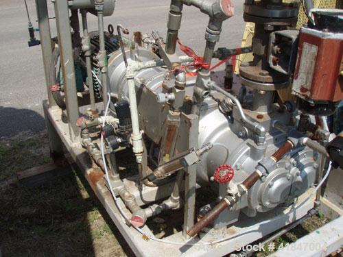 Used Busch Single Stage Cobra Dry Screw Vacuum Pump, Model AC0400FFZ3XXXX, Carbon Steel. Rated 262 cfm, 0.05’’ Torr., direct cooled. Driven by a 20 hp, 3/60/230/460 volt, 3520 rpm motor. Includes an ...