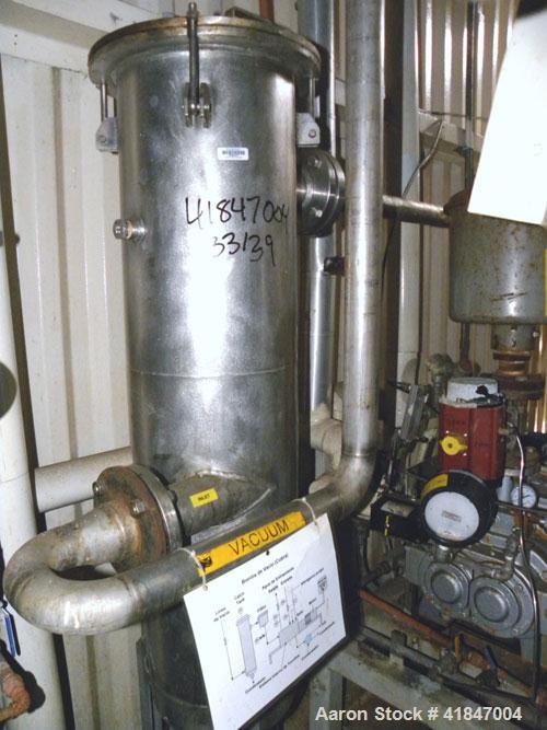 Used Busch Single Stage Cobra Dry Screw Vacuum Pump, Model AC0400FFZ3XXXX, Carbon Steel. Rated 262 cfm, 0.05’’ Torr., direct cooled. Driven by a 20 hp, 3/60/230/460 volt, 3520 rpm motor. Includes an ...