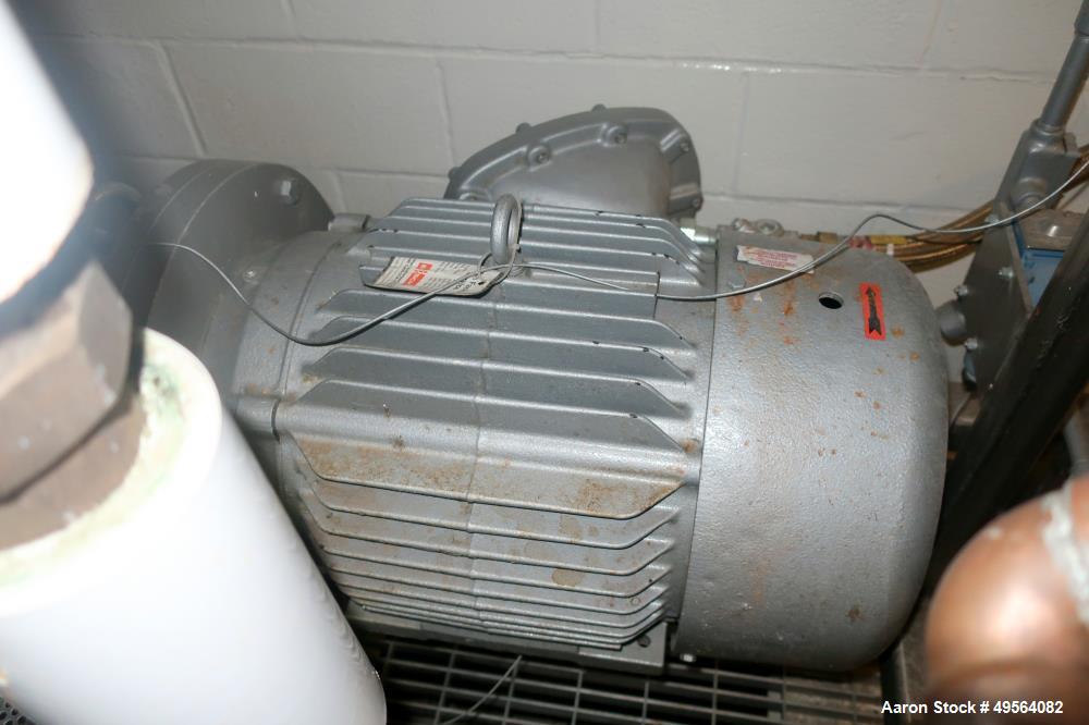 Used Busch Vacuum Pump Skid, Model AC400FBT6.000B. Serial# 108321.  20 HP motor