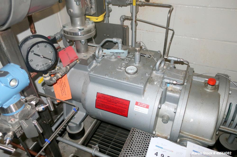 Used Busch Vacuum Pump Skid, Model AC400FBT6.000B. Serial# 108321.  20 HP motor