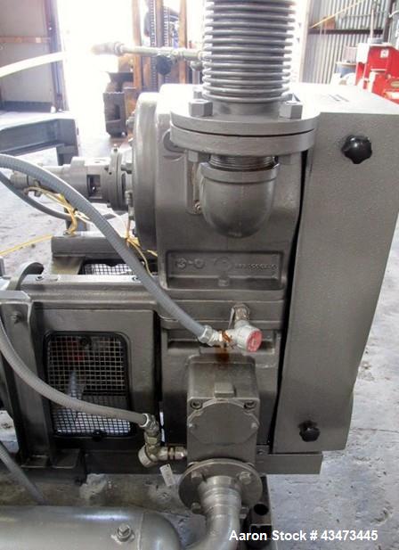 Used- Busch Huckepack Vacuum Pump, Model HO437-D8095. Rated 282 cfm at 0.5 Torr, driven by 20hp, 230/460 volt XP motor. Skid...