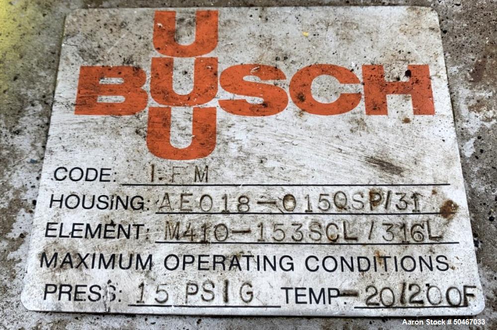 Used- Busch Vacuum System, Model LO3160