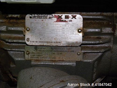Used Busch Single Stage Cobra Dry Screw Vacuum Pump, model NC0070ABM6.000F, carbon steel. Rated 58 cfm, 0.075 Torr., air cooled. Driven by a 5 hp, 3/20-60/460 volt, 3505 rpm XP motor. Includes an XP ...