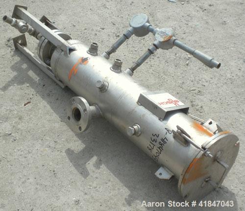 Used Busch Single Stage Cobra Dry Screw Vacuum Pump, model NC0070ABM6.000F, carbon steel. Rated 58 cfm, 0.075’’ Torr., air cooled. Driven by a 5 hp, 3/20-60/460 volt, 3505 rpm XP motor. Includes an X...