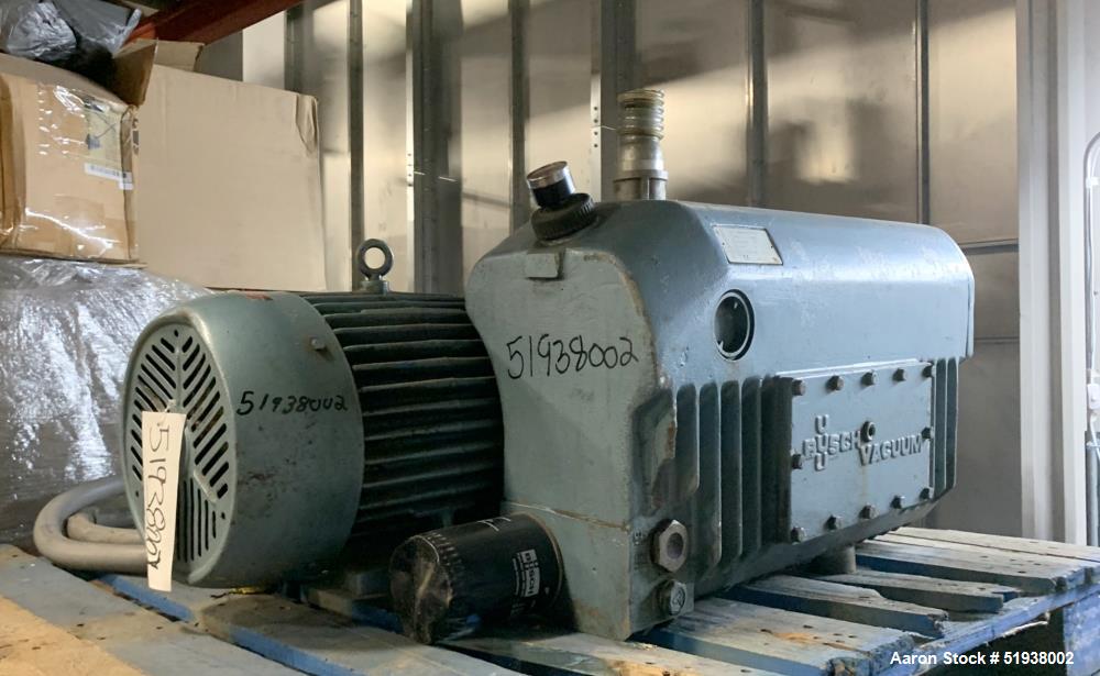 Used- Busch RA0160 Vacuum Pump, Type RA0160-B032-1024. 117 CFM. Driven by a 7.5hp, 3/60/208-230/460 volt, 1750 rpm motor. Se...