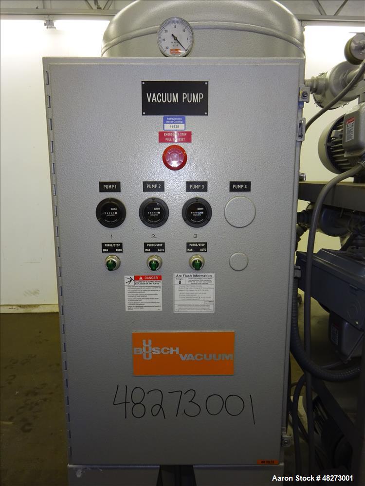 Used- Busch Triplex Central Vacuum System.