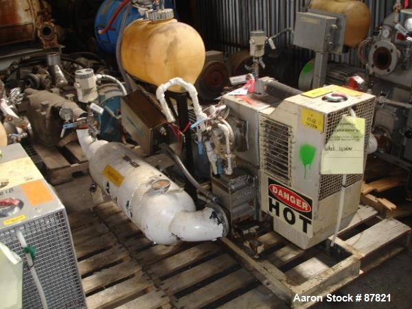Used Carbon Steel Busch Huckepack Two Stage, Once Through, Sealing Rotary Vane Vacuum Pump