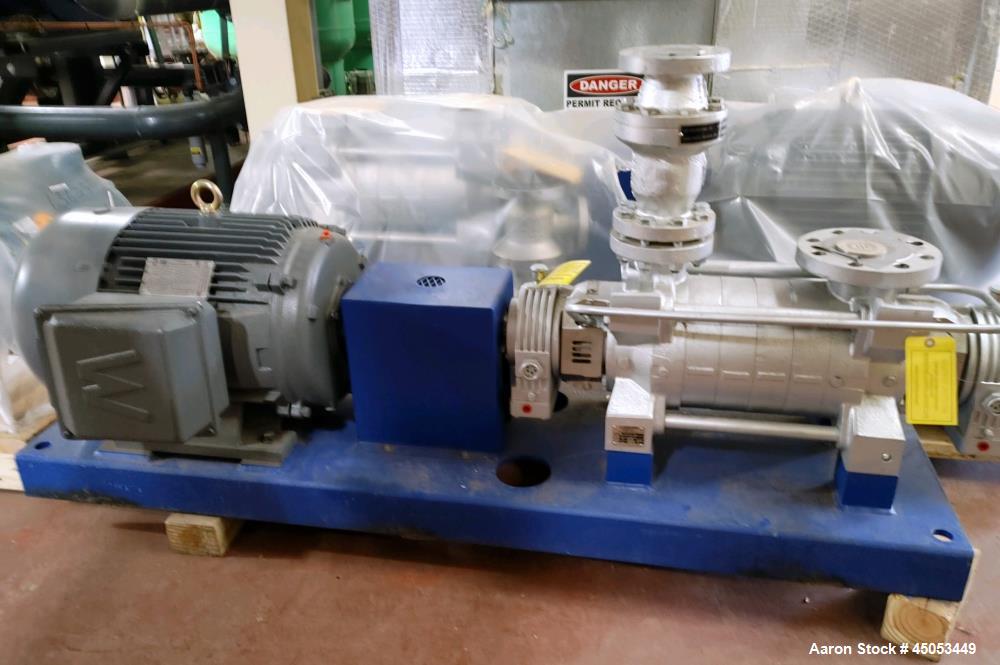 Used- Carver Model RS6-A 3X2X6 DI Vacuum Pump. Driven by a 40hp 3/60/230/460v 3545rpm motor. Built 2022