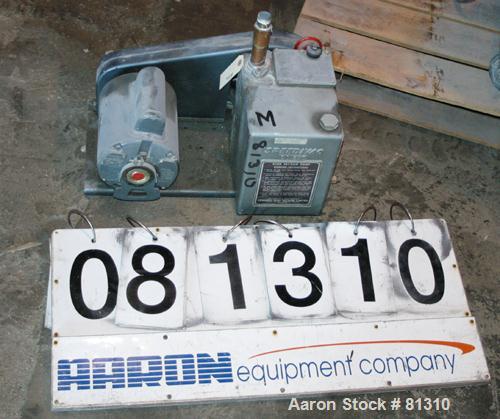 Used Edwards Speedivac High Vacuum Rotary Pump, Model ED250. Approximate 8.7 cfm, driven by a 3/4 hp, 1/60/115/230 volt, 1725 rpm motor.