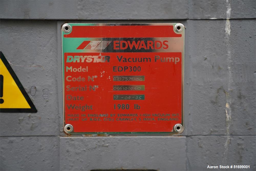 Used- Edwards Skid Mounted Chemical Dry Vacuum Pump