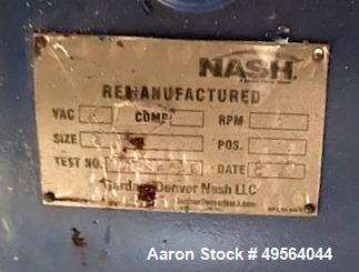 Used Nash SC Liquid Ring Vacuum Pump, Model SC6/7.