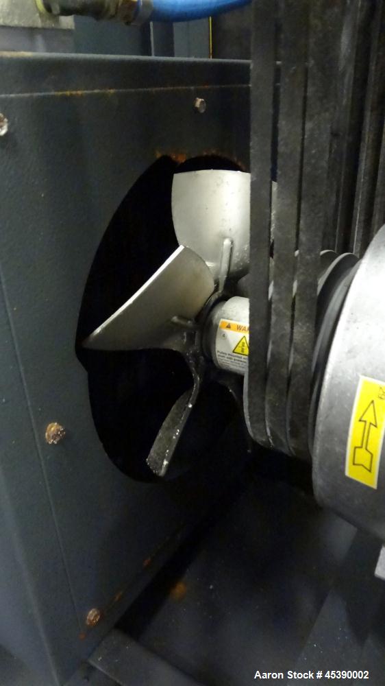 Used Kaeser Rotary Screw Vacuum Package, Model ASV 40. Rated 168 ACFM at 10" HGV, 14.5 psia, air cooled. Driven by a 7.5kw (10hp), 3/60/230/460 volt, 3535 rpm motor. Includes a Sigma control system, ...