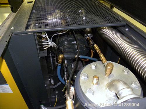 Used Kaeser Rotary Screw Vacuum Package, Model ASV 40. Rated 168 ACFM at 10" HGV. Air cooled. Driven by a 7.5 kw (10 hp), 3/60/230/460 volt, 3535 rpm motor. Includes a Sigma control system. Built 200...