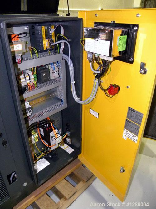 Used Kaeser Rotary Screw Vacuum Package, Model ASV 40. Rated 168 ACFM at 10" HGV. Air cooled. Driven by a 7.5 kw (10 hp), 3/60/230/460 volt, 3535 rpm motor. Includes a Sigma control system. Built 200...