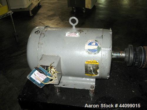 Used Kinney 2 Stage Liquid Ring Vacuum Pump, Model KLRC-125 KBA, Carbon Steel. Approximate 125 cfm at 1750 rpm. 1-1/2” Inlet/outlet. Driven by an approximate 10hp motor. Base mounted with frame.