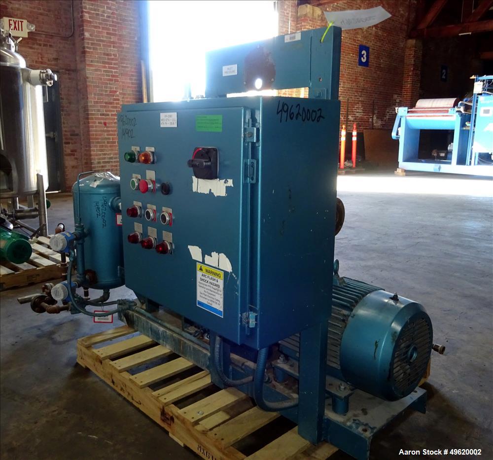 Used Kinney 2 Stage Liquid Ring Vacuum Pump, Model KLRC-200S, Carbon Steel.
